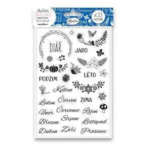 Stampo Bullet Aladine Stempel, Jahreszeiten, 33 Stück